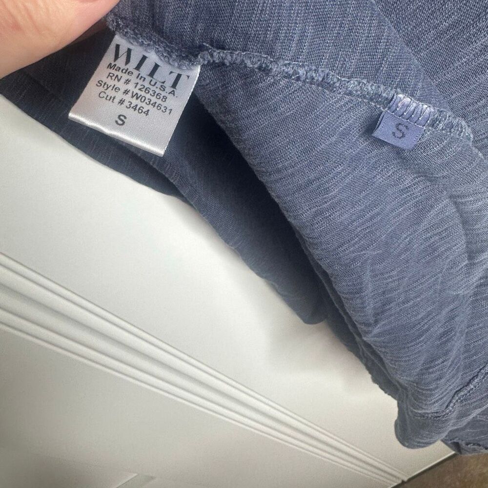 Wilt (MSRP $160) Shifted Pocket Tee Tunic in Blue Small (w1) - Picture 10 of 11